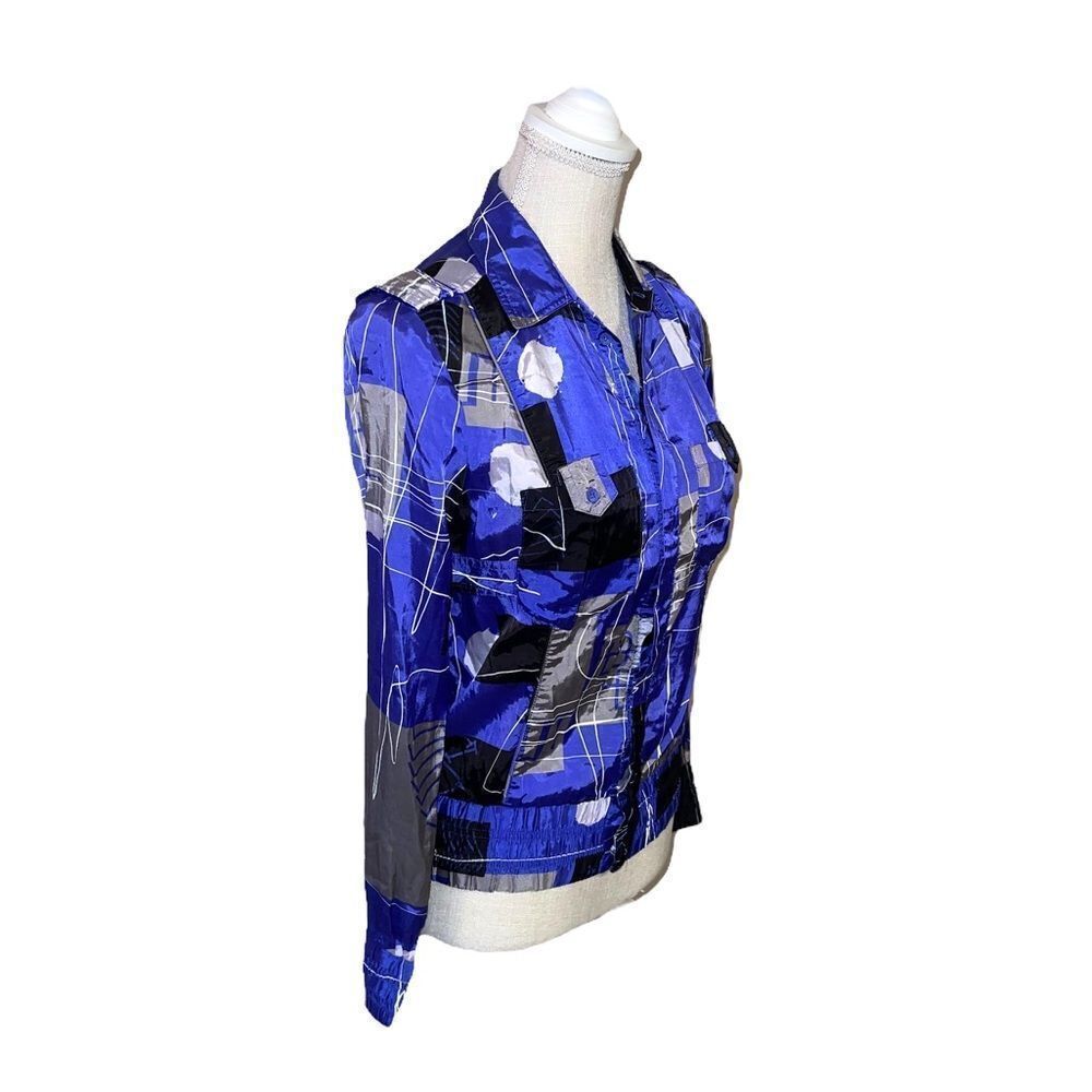 Diesel Retro Geometric Pattern Button Up Top - Picture 4 of 12